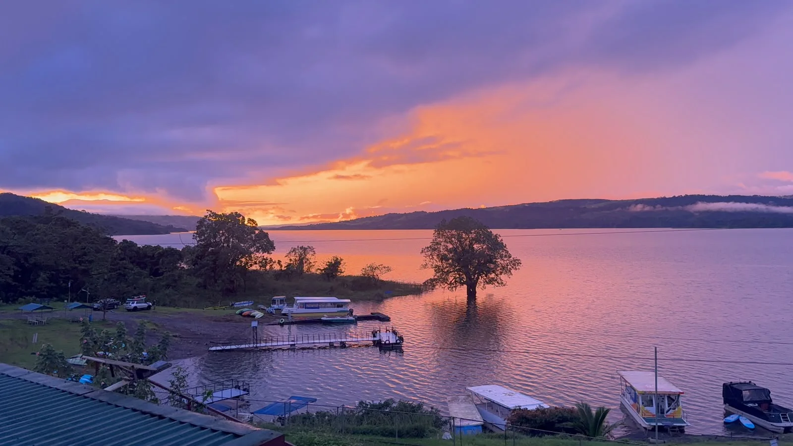 Purple Twilight over the Lake